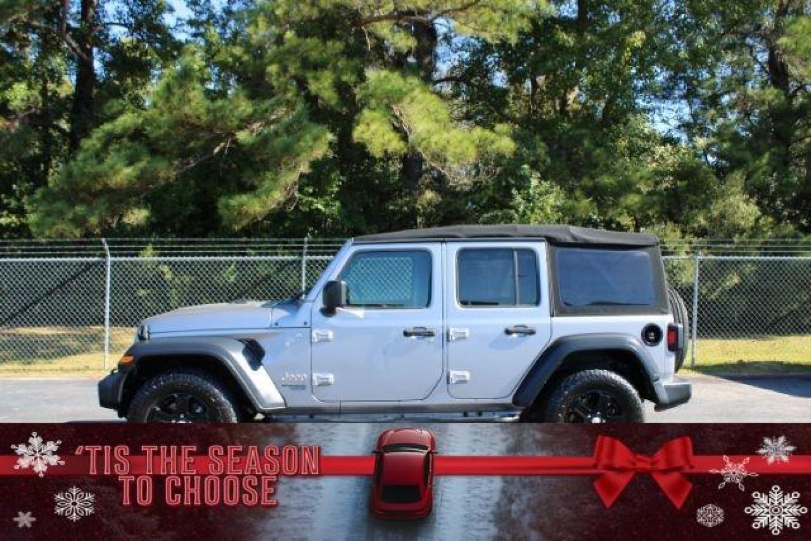 2018 Jeep Wrangler Unlimited Sport (1C4HJXDG1JW) with an 3.6L V6 DOHC 24V FFV engine, 6-Speed Automatic transmission, located at 9146 Ocean Hwy West, Calabash, NC, 28467, (910) 579-1110, 33.928635, -78.576157 - 2018 Jeep Wrangler Unlimited Sport - Photo#0