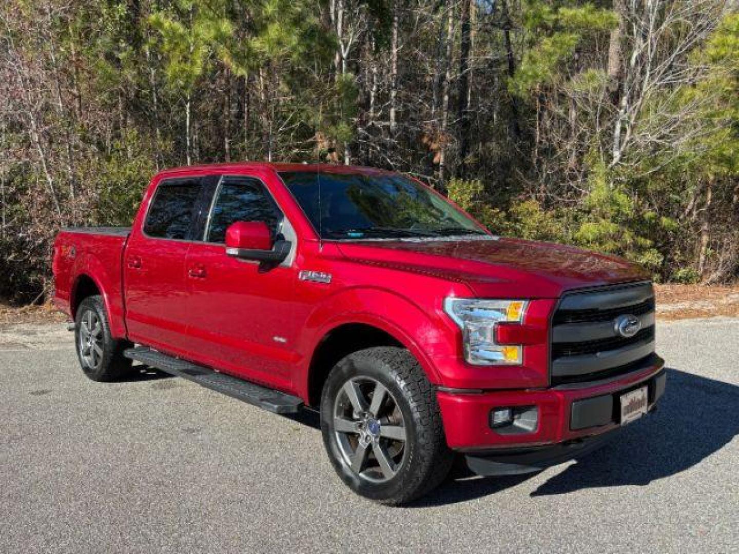 2016 /Black, leather Ford F-150 Lariat SuperCrew 5.5-ft. Bed 4WD (1FTEW1EG8GF) with an 3.5L V6 TURBO engine, 6-Speed Automatic transmission, located at 9146 Ocean Hwy West, Calabash, NC, 28467, (910) 579-1110, 33.928635, -78.576157 - 2016 Ford F-150 Lariat SuperCrew 5.5-ft. Bed 4WD - Photo#1