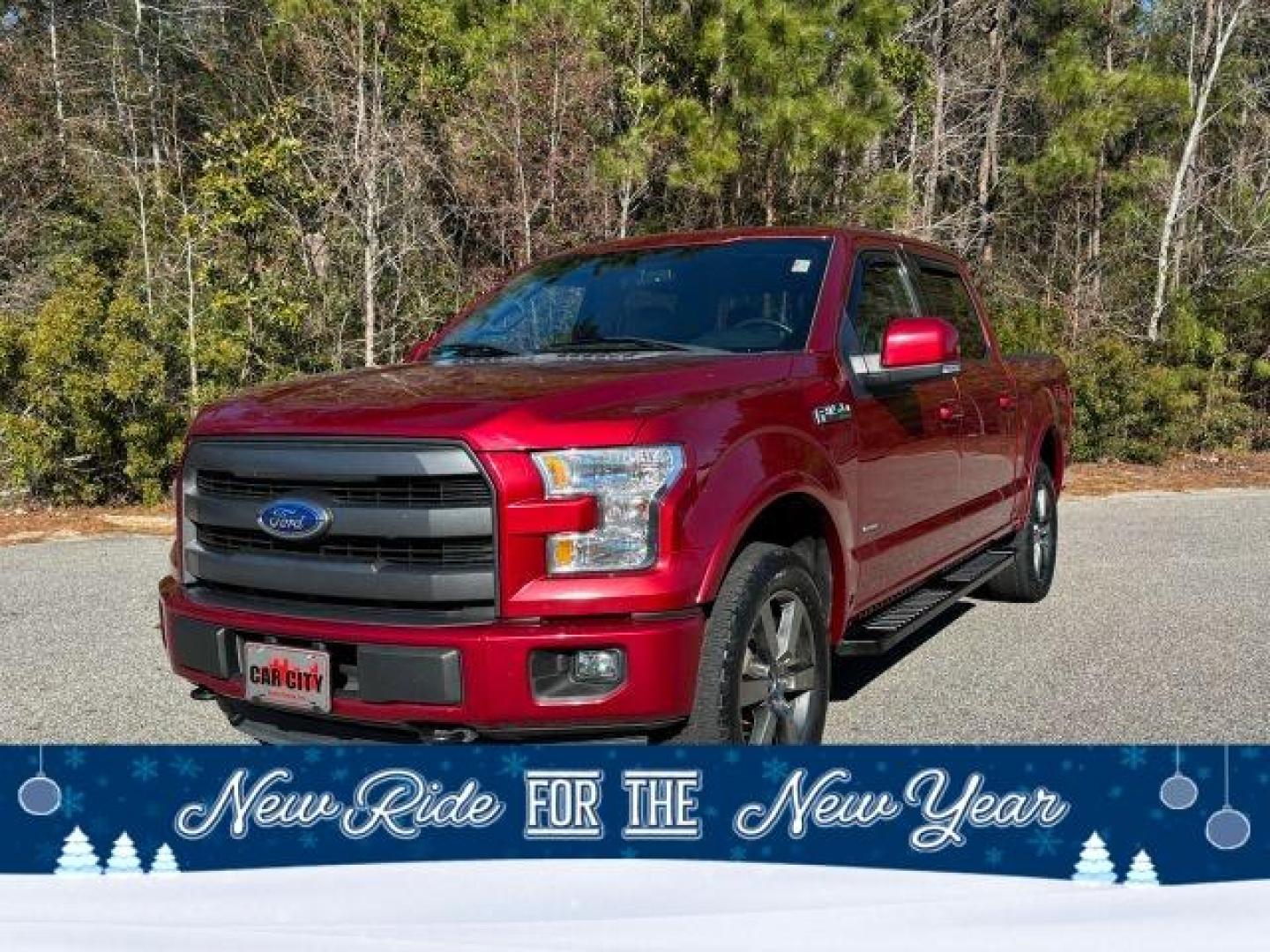 2016 /Black, leather Ford F-150 Lariat SuperCrew 5.5-ft. Bed 4WD (1FTEW1EG8GF) with an 3.5L V6 TURBO engine, 6-Speed Automatic transmission, located at 2761 East Hwy 501, Conway, SC, 29526, (843) 331-1151, 33.781528, -78.989883 - 2016 Ford F-150 Lariat SuperCrew 5.5-ft. Bed 4WD - Photo#0