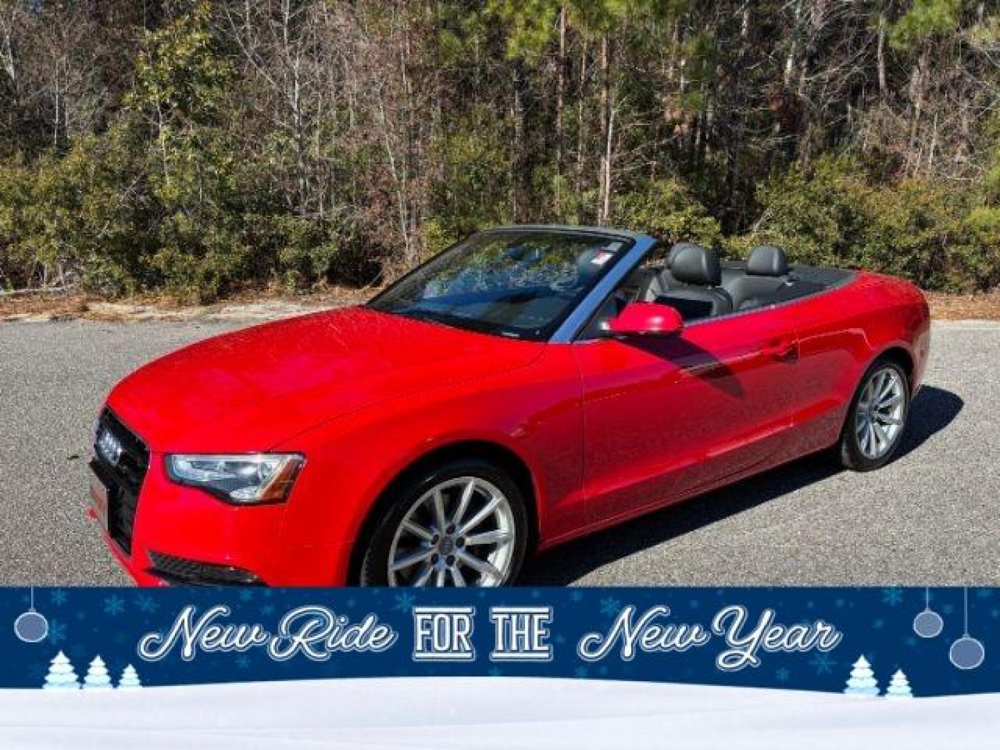 2015 /Black, leather Audi A5 2.0T Premium Cabriolet quattro (WAUCFAFH9FN) with an 2.0L L4 DOHC 16V TURBO engine, 8-Speed Automatic transmission, located at 2761 East Hwy 501, Conway, SC, 29526, (843) 331-1151, 33.781528, -78.989883 - 2015 Audi A5 2.0T Premium Cabriolet quattro - Photo#0