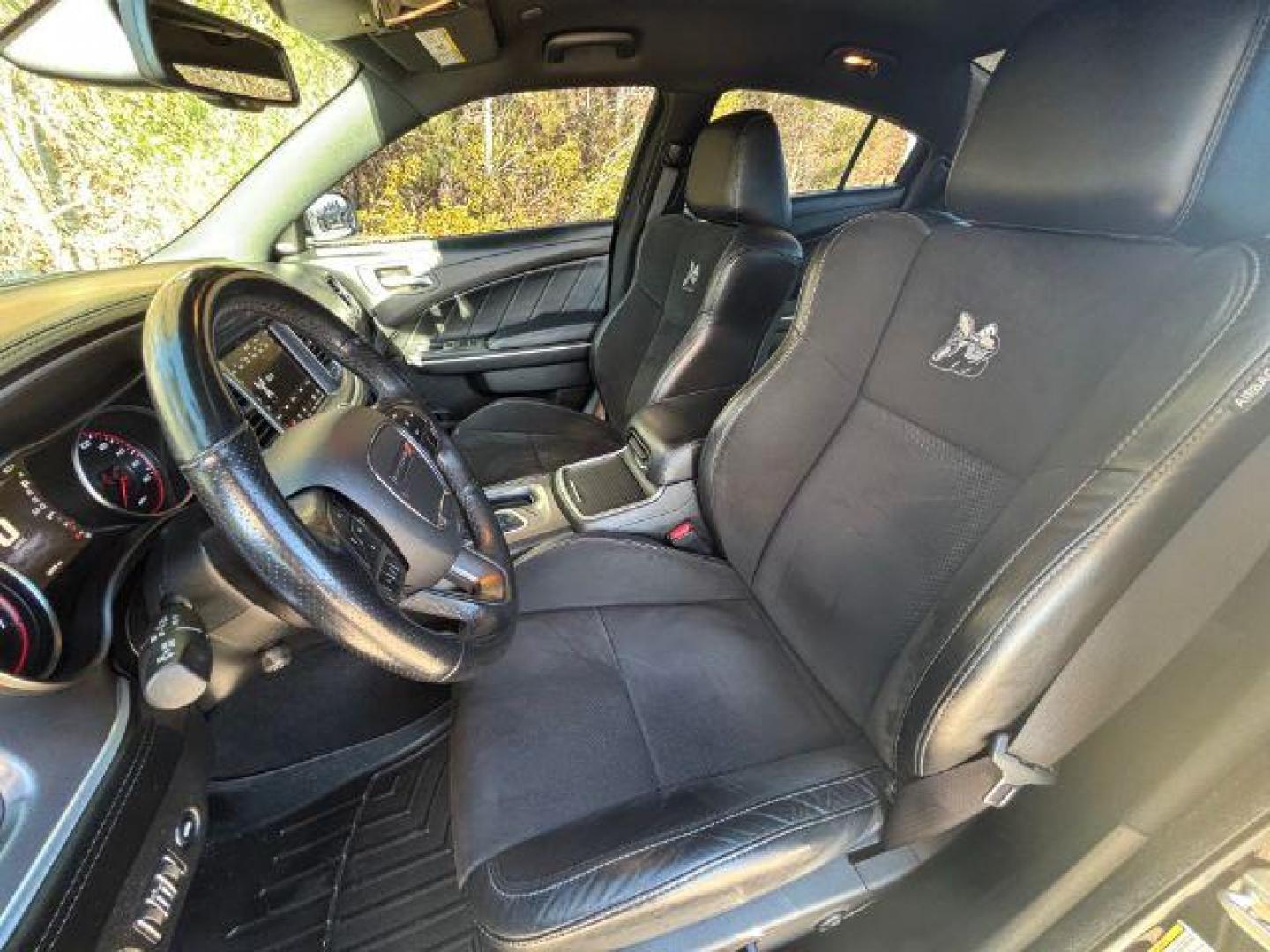 2021 /Black, premium leather/sueded microfiber Dodge Charger Scat Pack (2C3CDXGJ1MH) with an 6.4L V8 OHV 16V engine, 8-Speed Automatic transmission, located at 2761 East Hwy 501, Conway, SC, 29526, (843) 331-1151, 33.781528, -78.989883 - 2021 Dodge Charger Scat Pack - Photo#7