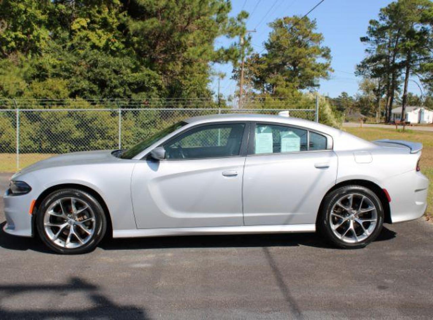 2021 /Black, cloth Dodge Charger GT (2C3CDXHG6MH) with an 3.6L V6 DOHC 24V engine, 8-Speed Automatic transmission, located at 2761 East Hwy 501, Conway, SC, 29526, (843) 331-1151, 33.781528, -78.989883 - 2021 Dodge Charger GT - Photo#1