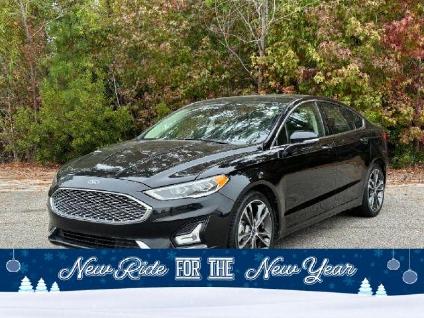 2020 /Ebony, leather Ford Fusion Titanium AWD (3FA6P0D99LR) with an 2.0L L4 DOHC 16V engine, 6-Speed Automatic transmission, located at 2761 East Hwy 501, Conway, SC, 29526, (843) 331-1151, 33.781528, -78.989883 - 2020 Ford Fusion Titanium AWD - Photo#0