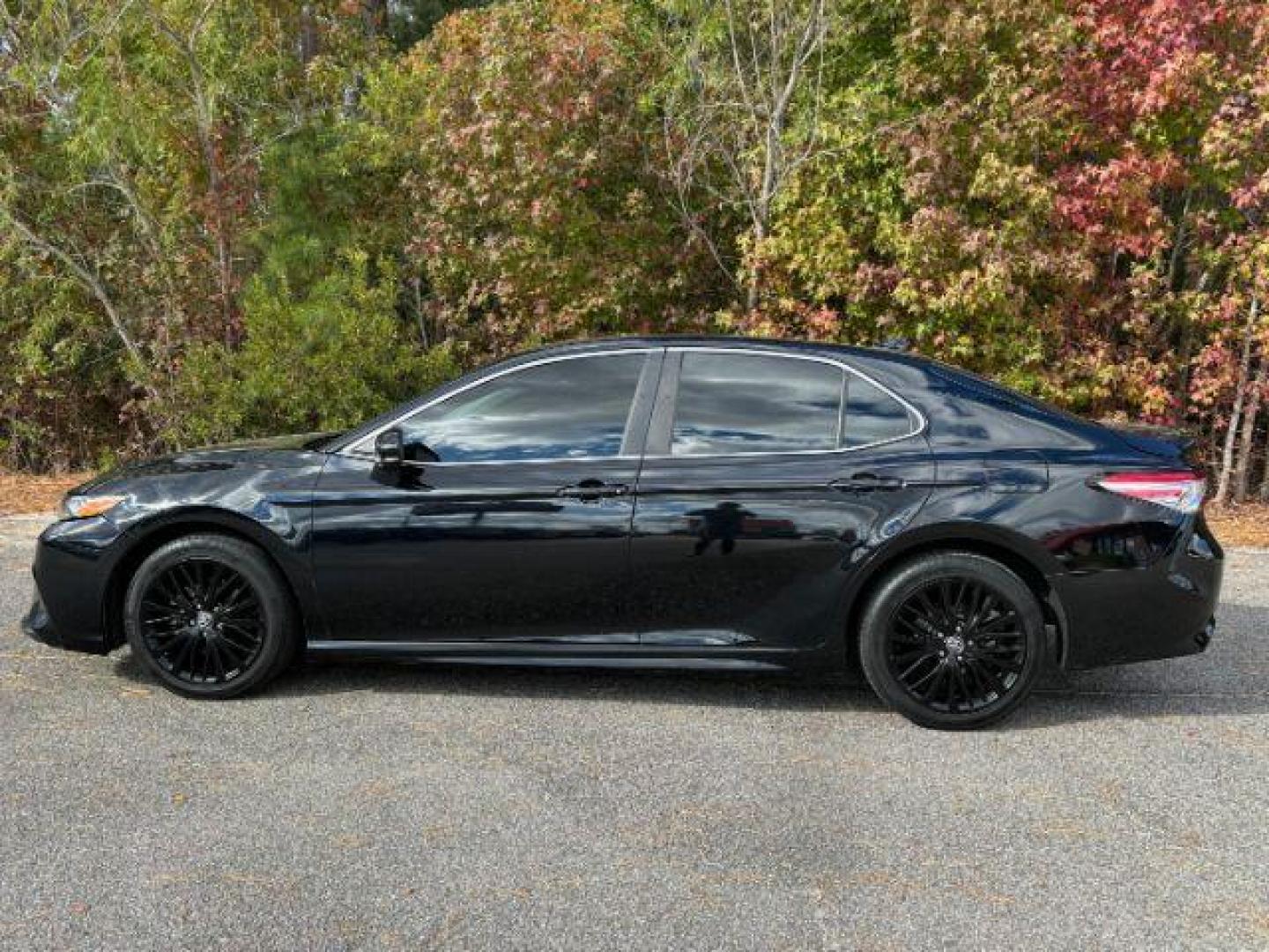 2020 /Black, leatherette/c Toyota Camry SE (4T1G11AK8LU) with an 2.5L L4 DOHC 16V engine, 8-Speed Automatic transmission, located at 2761 East Hwy 501, Conway, SC, 29526, (843) 331-1151, 33.781528, -78.989883 - 2020 Toyota Camry SE - Photo#1